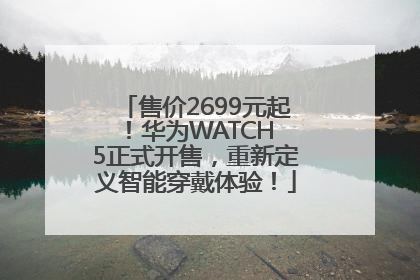 售价2699元起！华为WATCH 5正式开售，重新定义智能穿戴体验！