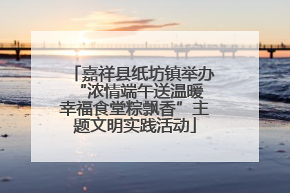 嘉祥县纸坊镇举办“浓情端午送温暖 幸福食堂粽飘香”主题文明实践活动