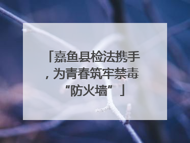 嘉鱼县检法携手，为青春筑牢禁毒“防火墙”