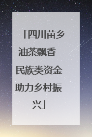 四川苗乡油茶飘香 民族类资金助力乡村振兴