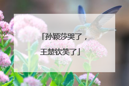 孙颖莎哭了，王楚钦笑了