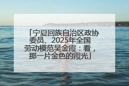 宁夏回族自治区政协委员、2025年全国劳动模范吴金霞：看，那一片金色的霞光