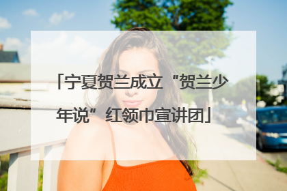 宁夏贺兰成立“贺兰少年说”红领巾宣讲团