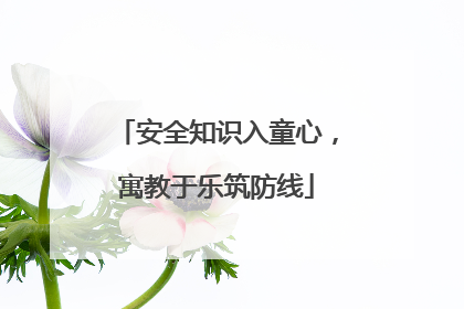安全知识入童心，寓教于乐筑防线