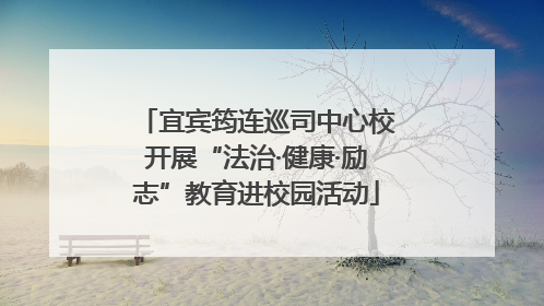 宜宾筠连巡司中心校开展“法治·健康·励志”教育进校园活动
