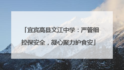 宜宾高县文江中学：严管细控保安全，凝心聚力护食安