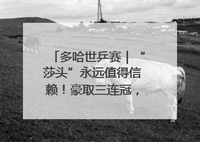 多哈世乒赛｜“莎头”永远值得信赖！豪取三连冠，王楚钦/孙颖莎就是最强混双