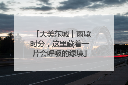 大美东城｜雨歇时分，这里藏着一片会呼吸的绿境