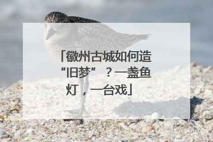 徽州古城如何造“旧梦”？一盏鱼灯，一台戏