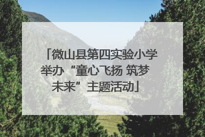微山县第四实验小学举办“童心飞扬 筑梦未来”主题活动