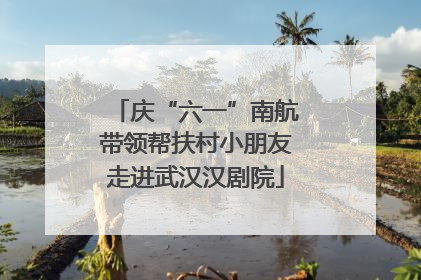 庆“六一”南航带领帮扶村小朋友走进武汉汉剧院