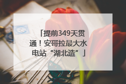 提前349天贯通！安哥拉最大水电站“湖北造”