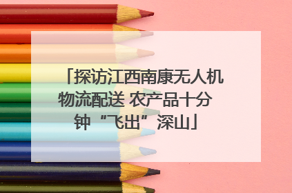 探访江西南康无人机物流配送 农产品十分钟“飞出”深山