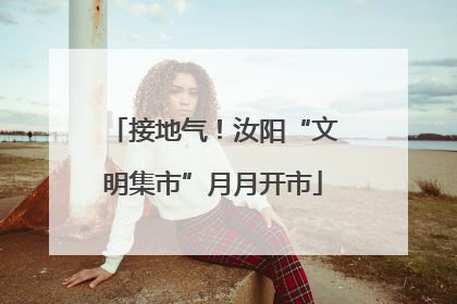 接地气！汝阳“文明集市”月月开市