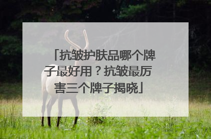 抗皱护肤品哪个牌子最好用？抗皱最厉害三个牌子揭晓