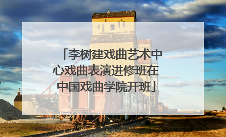 李树建戏曲艺术中心戏曲表演进修班在中国戏曲学院开班