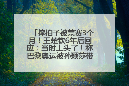 摔拍子被禁赛3个月！王楚钦6年后回应：当时上头了！称巴黎奥运被孙颖莎带着打，搭档8年“一个眼神就能懂”