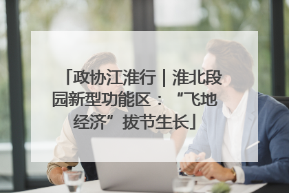 政协江淮行｜淮北段园新型功能区：“飞地经济”拔节生长