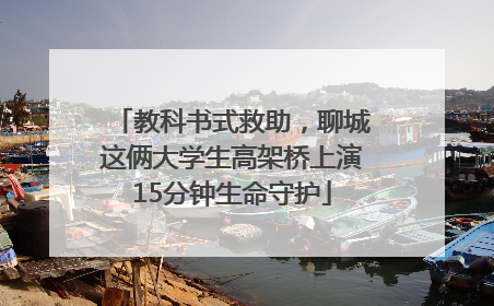 教科书式救助，聊城这俩大学生高架桥上演15分钟生命守护