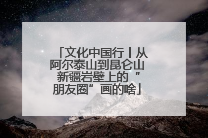 文化中国行丨从阿尔泰山到昆仑山 新疆岩壁上的“朋友圈”画的啥