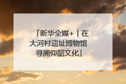 新华全媒+丨在大河村遗址博物馆寻溯仰韶文化