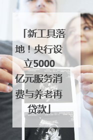 新工具落地！央行设立5000亿元服务消费与养老再贷款