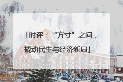 时评：“方寸”之间，撬动民生与经济新局