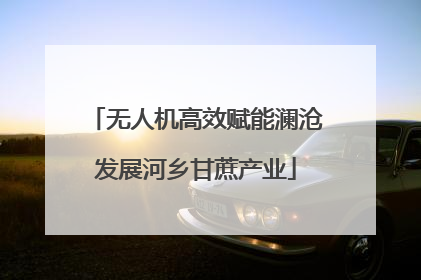 无人机高效赋能澜沧发展河乡甘蔗产业