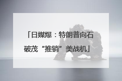 日媒爆：特朗普向石破茂“推销”美战机