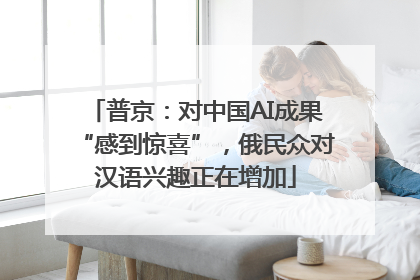 普京：对中国AI成果“感到惊喜”，俄民众对汉语兴趣正在增加