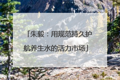 朱毅：用规范持久护航养生水的活力市场