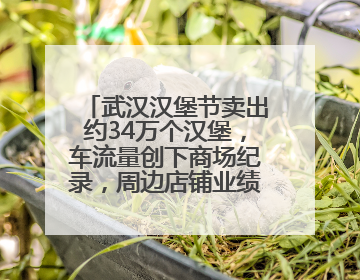 武汉汉堡节卖出约34万个汉堡，车流量创下商场纪录，周边店铺业绩提升至少30%