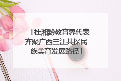 桂湘黔教育界代表齐聚广西三江共探民族美育发展路径
