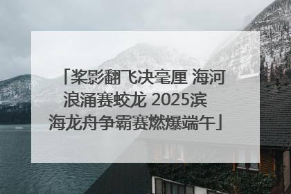 桨影翻飞决毫厘 海河浪涌赛蛟龙 2025滨海龙舟争霸赛燃爆端午