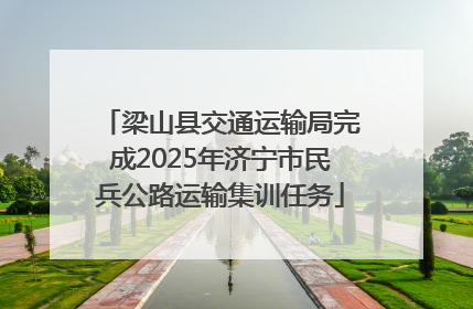 梁山县交通运输局完成2025年济宁市民兵公路运输集训任务