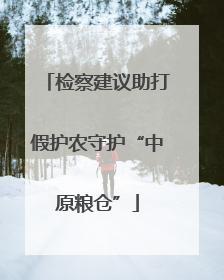 检察建议助打假护农守护“中原粮仓”