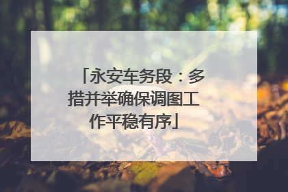 永安车务段：多措并举确保调图工作平稳有序
