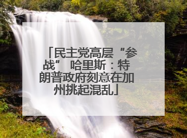 民主党高层“参战” 哈里斯:特朗普政府刻意在加州挑起混乱