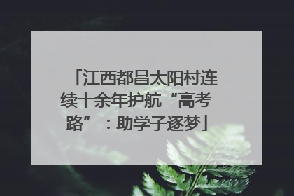江西都昌太阳村连续十余年护航“高考路”：助学子逐梦