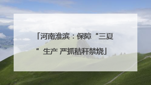 河南淮滨：保障“三夏”生产 严抓秸秆禁烧