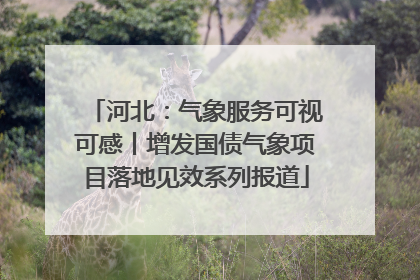 河北：气象服务可视可感丨增发国债气象项目落地见效系列报道