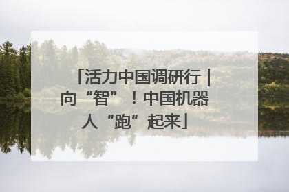 活力中国调研行｜向“智”！中国机器人“跑”起来