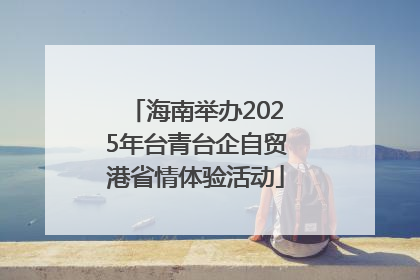 海南举办2025年台青台企自贸港省情体验活动