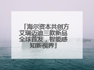 海尔资本共创方艾瑞迈迪三款新品全球首发，智能感知新视界