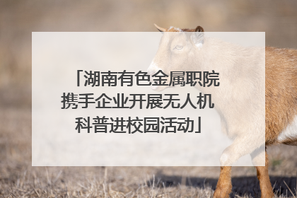 湖南有色金属职院携手企业开展无人机科普进校园活动