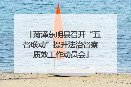 菏泽东明县召开“五督联动”提升法治督察质效工作动员会