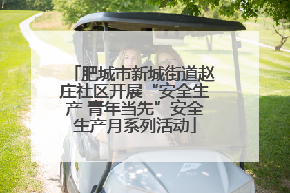 肥城市新城街道赵庄社区开展“安全生产 青年当先”安全生产月系列活动