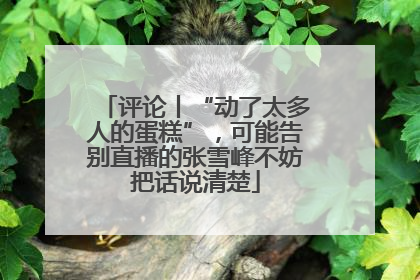 评论丨“动了太多人的蛋糕”，可能告别直播的张雪峰不妨把话说清楚
