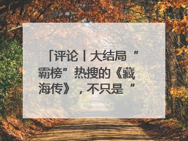 评论丨大结局“霸榜”热搜的《藏海传》，不只是“肖战变了”