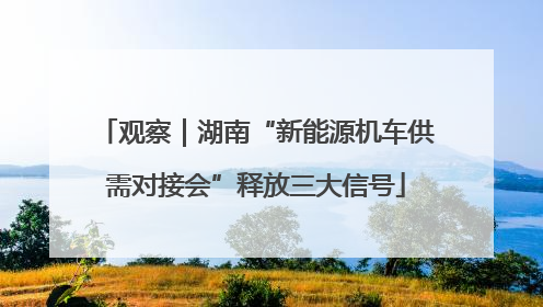 观察｜湖南“新能源机车供需对接会”释放三大信号